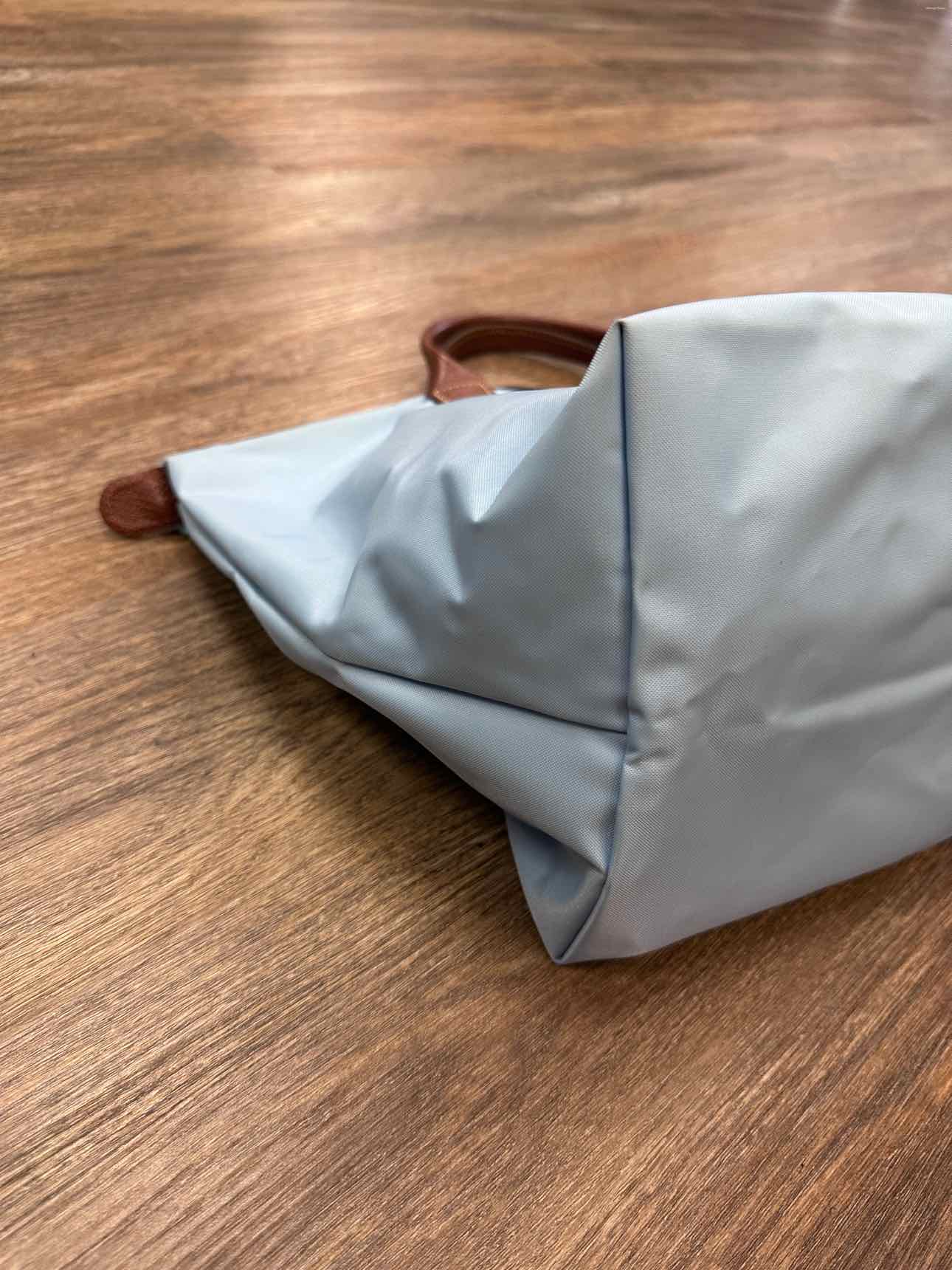 Longchamp Le Pilage Nylon Tote Bag Light blue Handbags