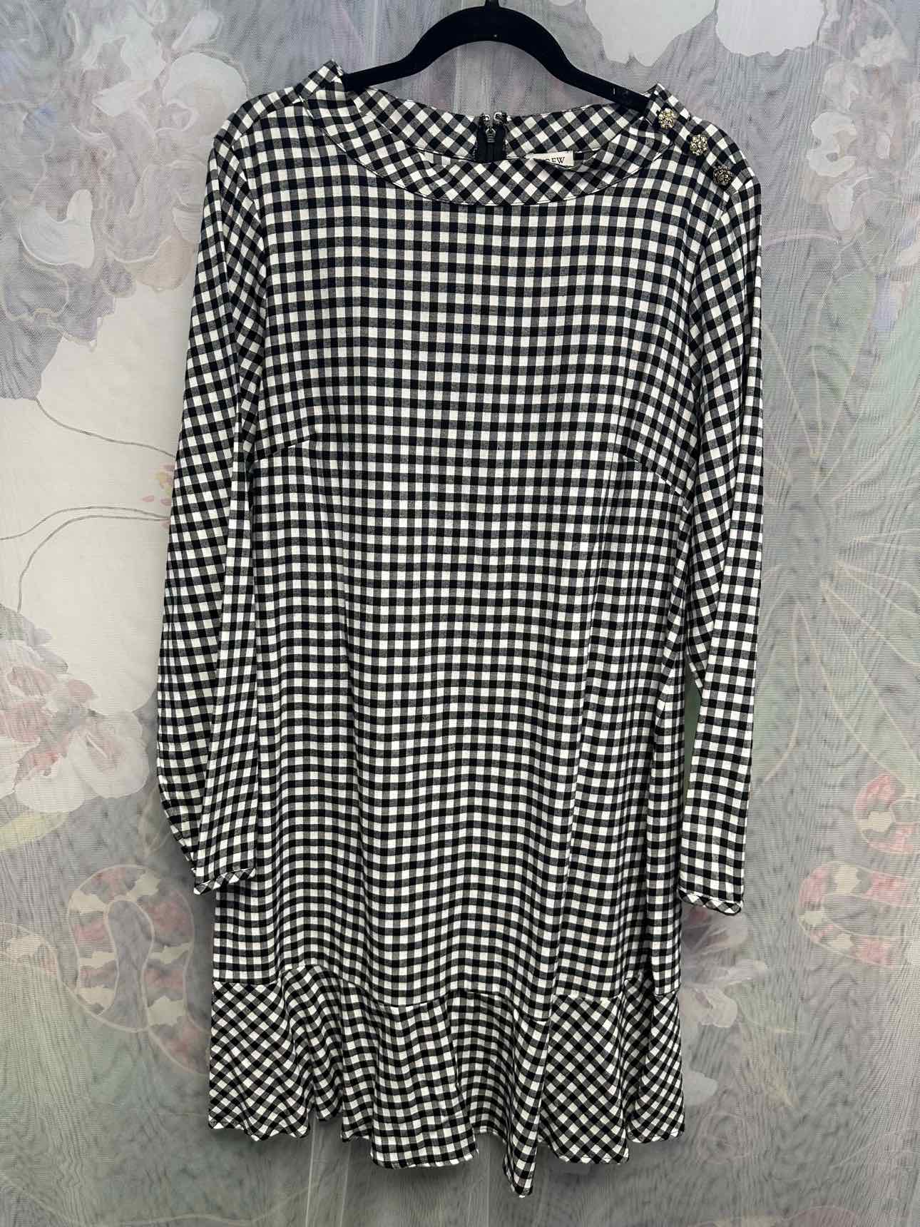 J. Crew Size Large Black/white Dress