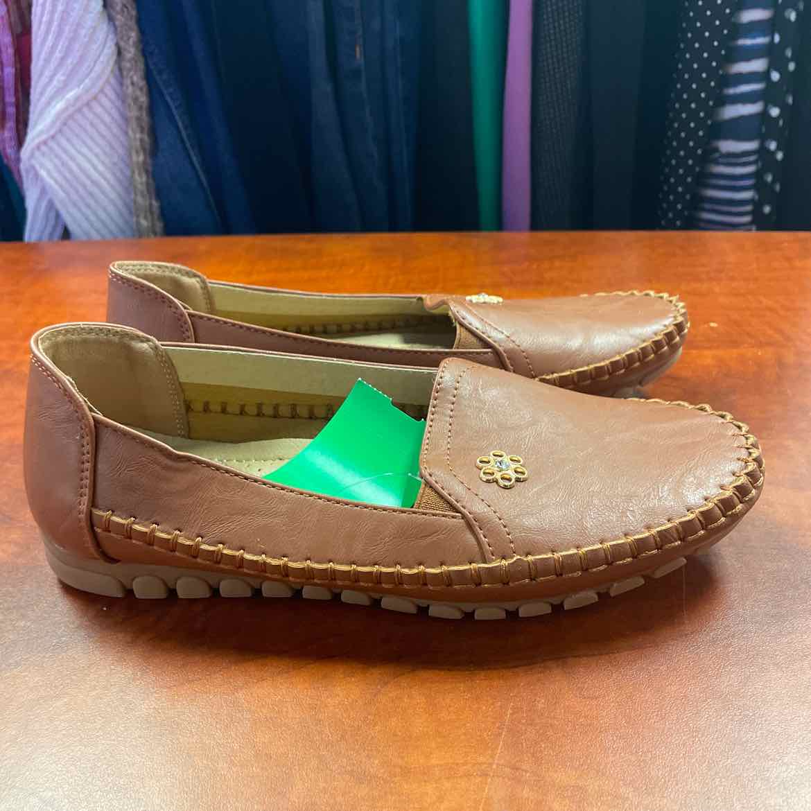 Unbranded Women's Leather Slip-On Orthopedic Loafers Size 36