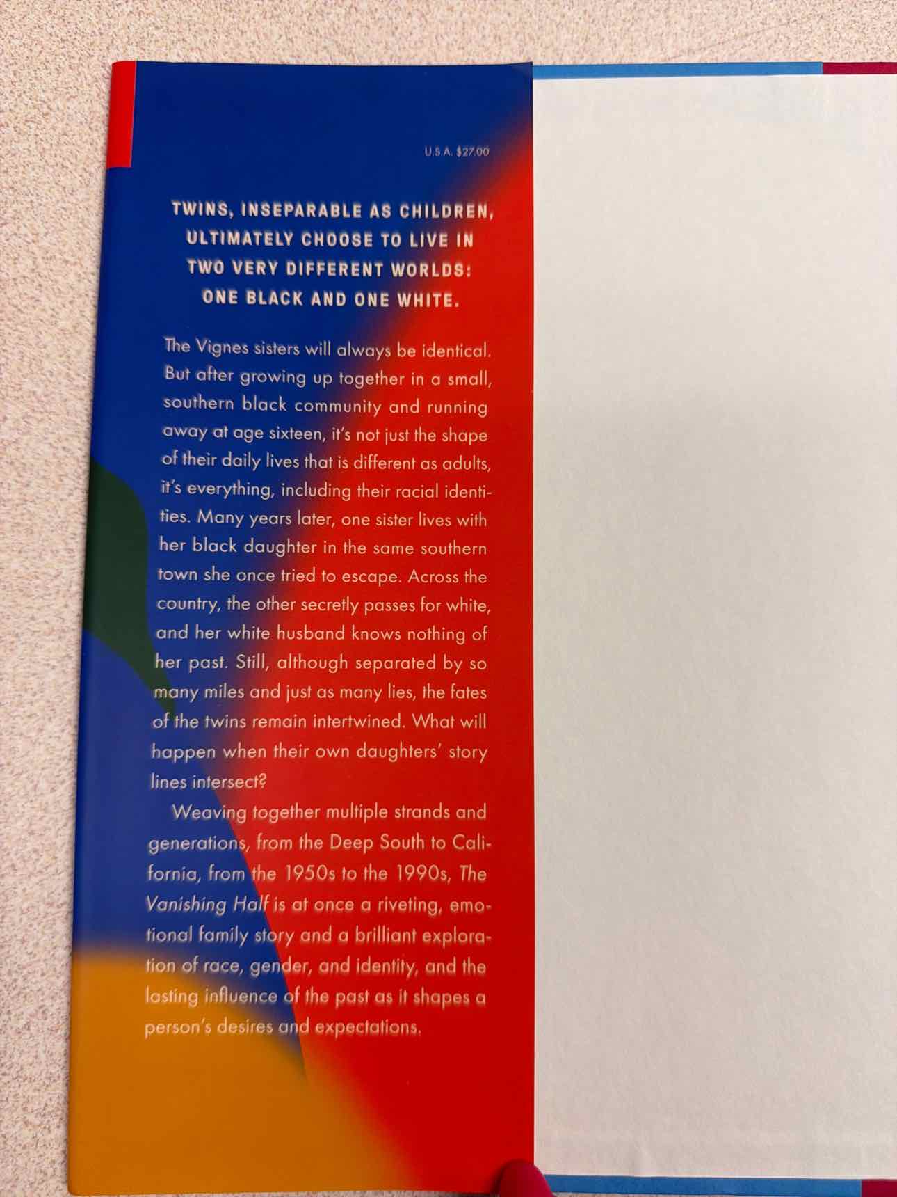 The Vanishing Half by Brit Bennitt (hard cover) Book
