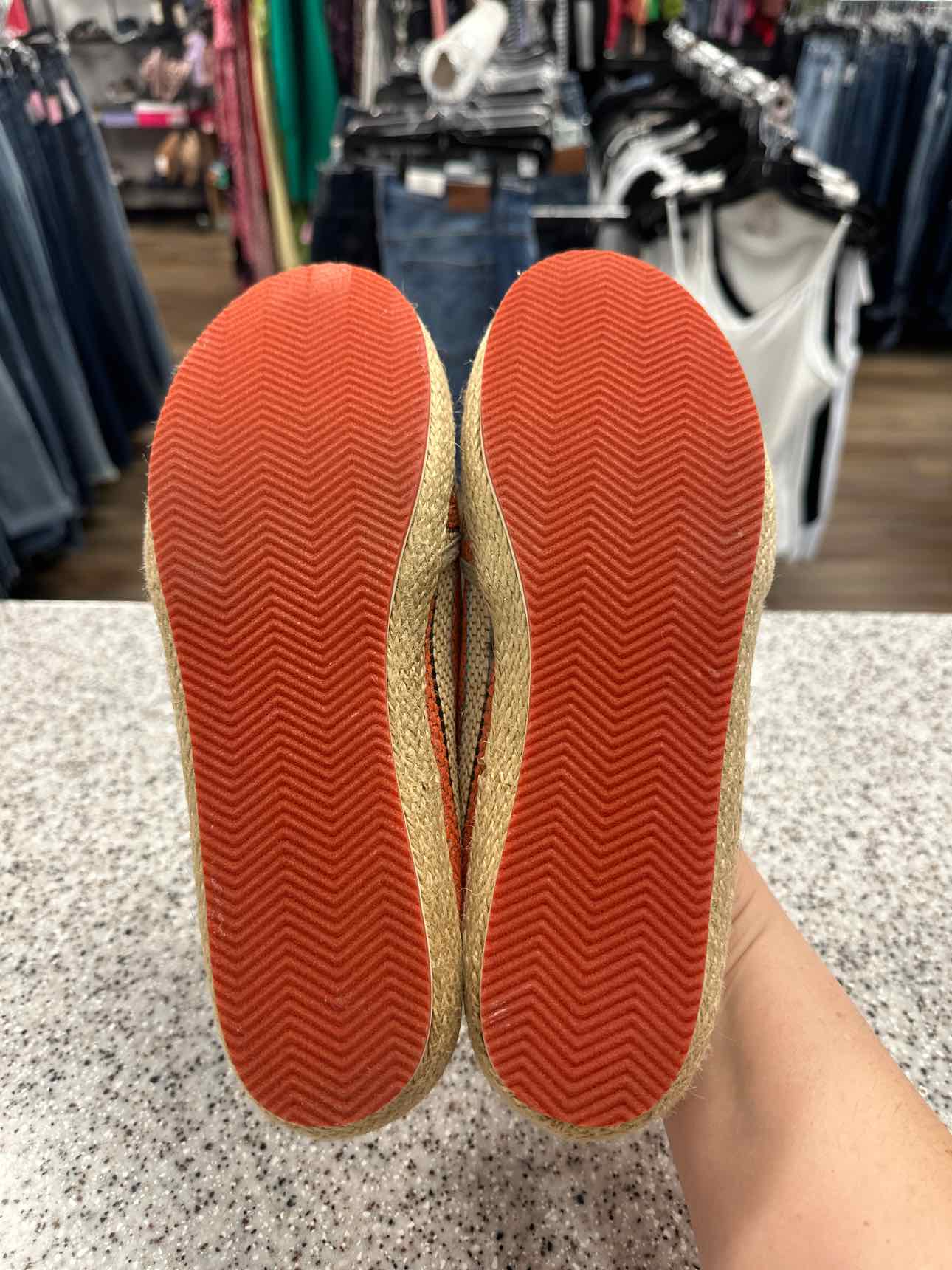 RuffHewn Size 7 1/2 Orange/Tan Shoes