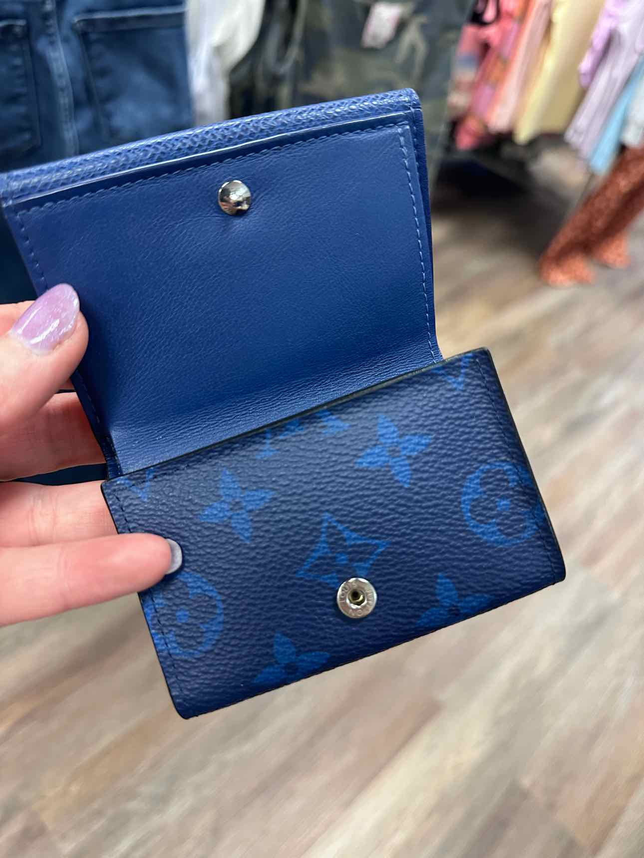 Louis Vuitton Size XS Discovery Compact Blue Tiagarama Trifold Wallet
