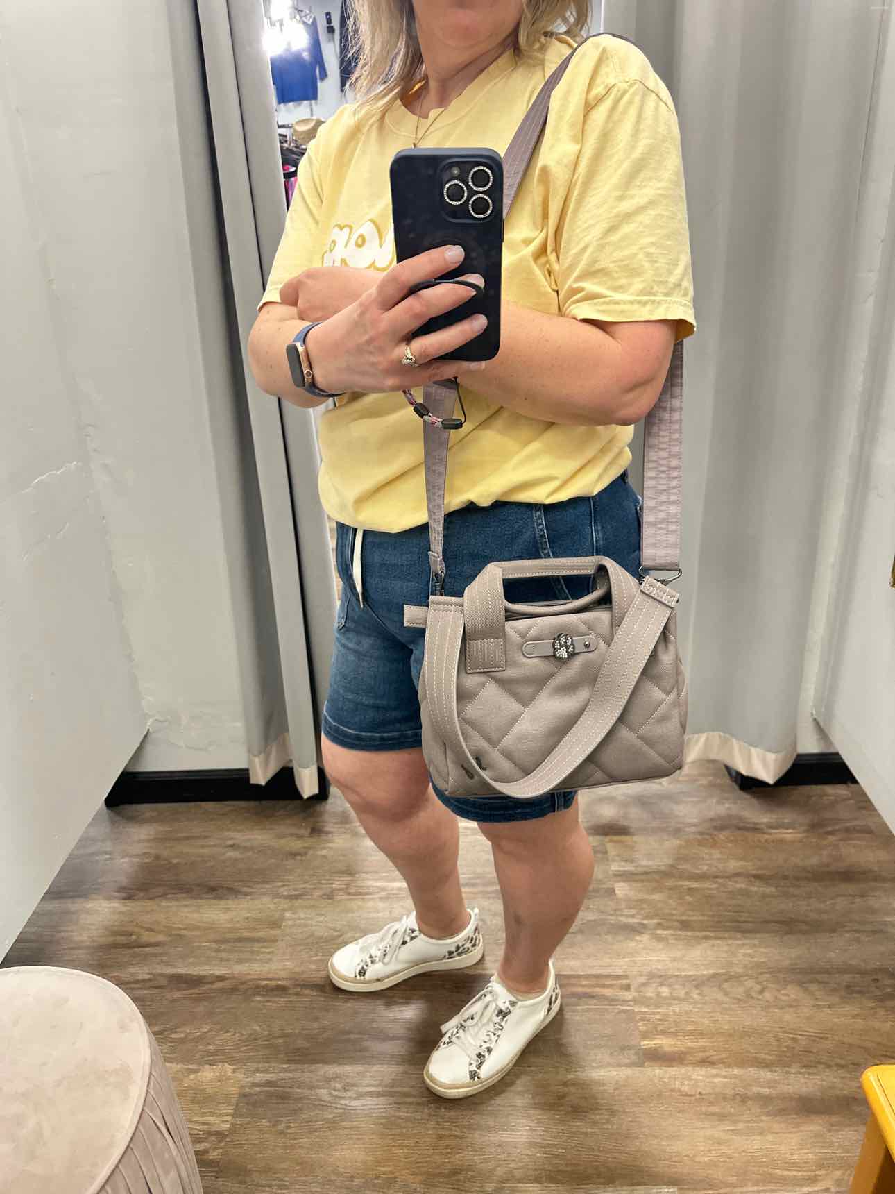 Lug Size Medium Gray Handbags