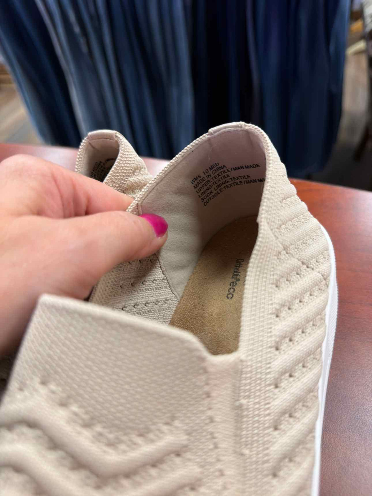 Sonoma Goods For Life Catahoula Women's Taupe Slip-On Shoes Size 10