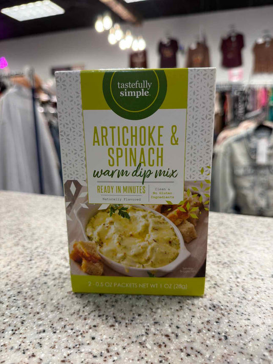 Tastefully Simple Artichoke & Spinach Warm Dip Mix Food