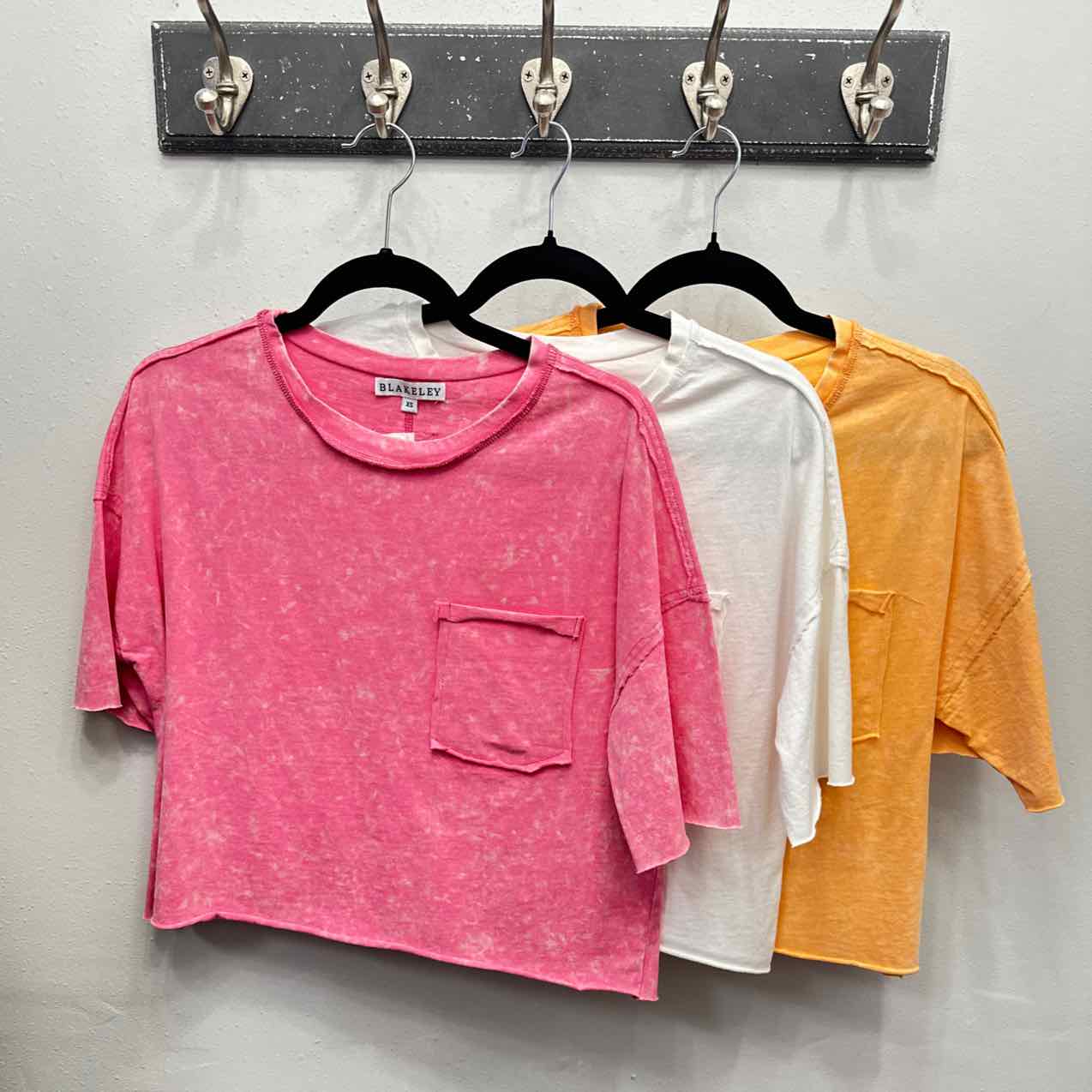 Regan Boyfriend Raw Hem Boxy Tee Tshirt