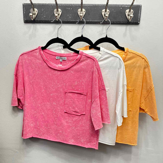 Regan Boyfriend Raw Hem Boxy Tee Tshirt