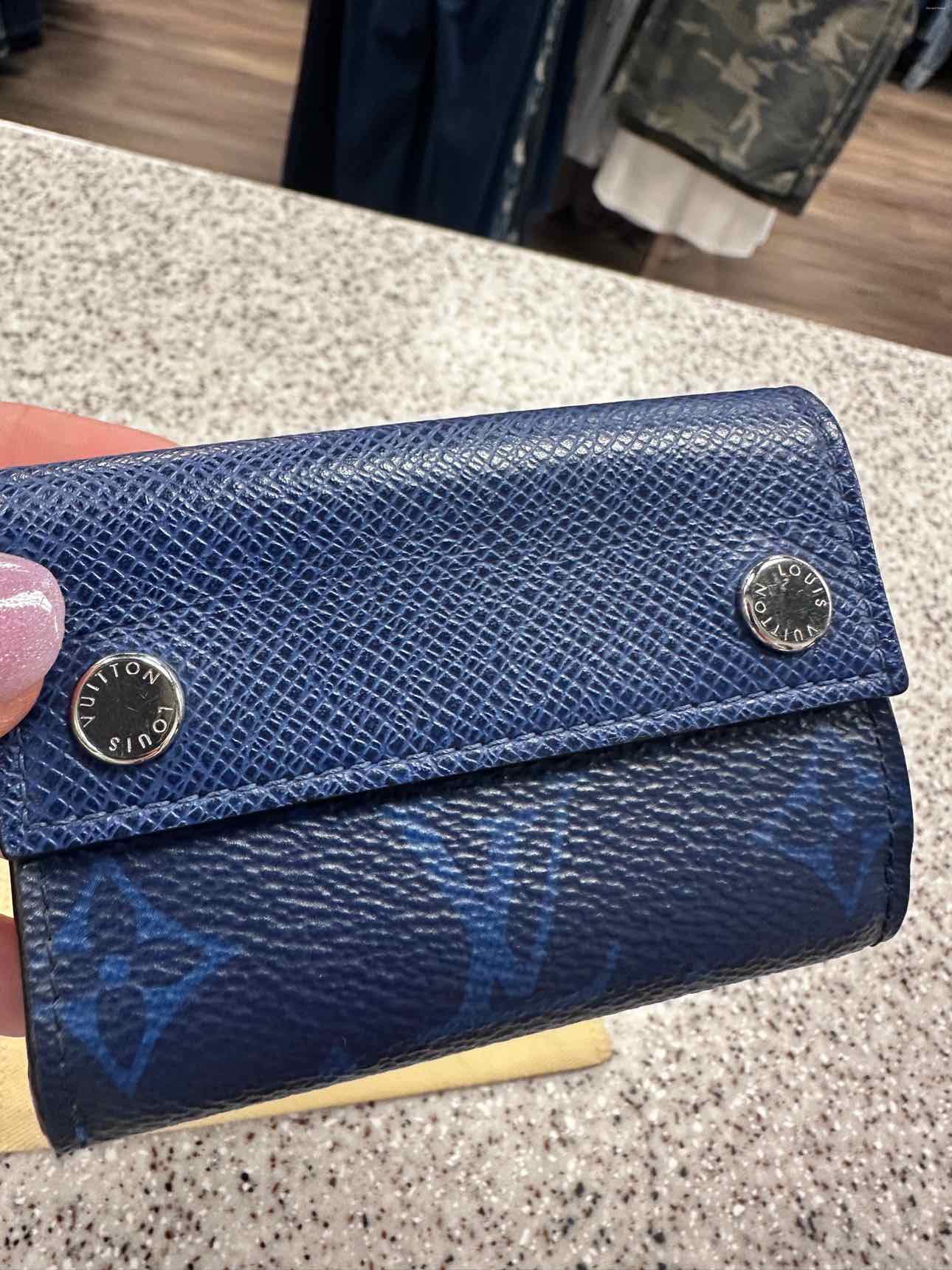 Louis Vuitton Size XS Discovery Compact Blue Tiagarama Trifold Wallet
