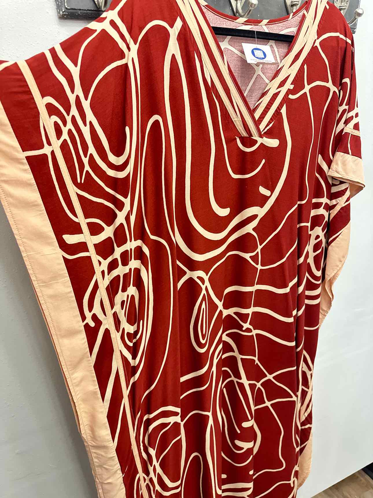Kaftan Dress V-Neck Swimsuit Beach Cover Up Mumu MuuMuu Dress