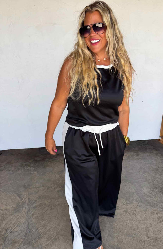First Class Scuba Top and Jogger Pants Set
