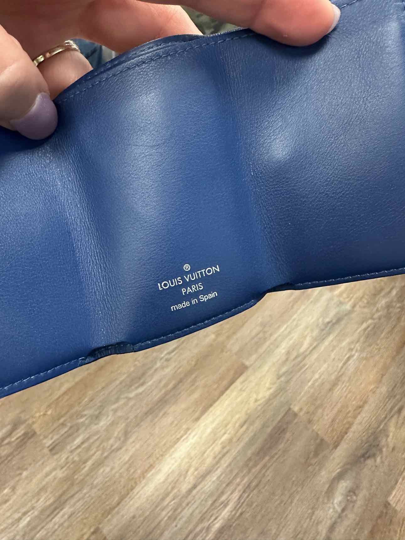 Louis Vuitton Size XS Discovery Compact Blue Tiagarama Trifold Wallet
