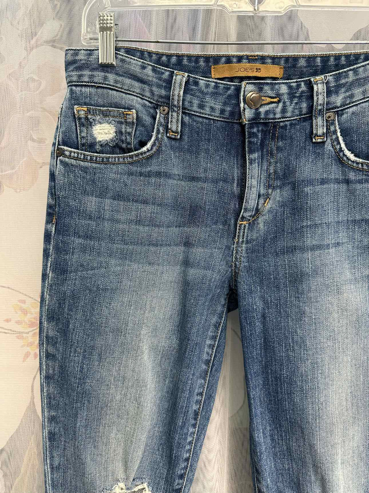 joe's Denise Boyfriend Slim Distressed Medium Wash Size 25 Denim Jeans