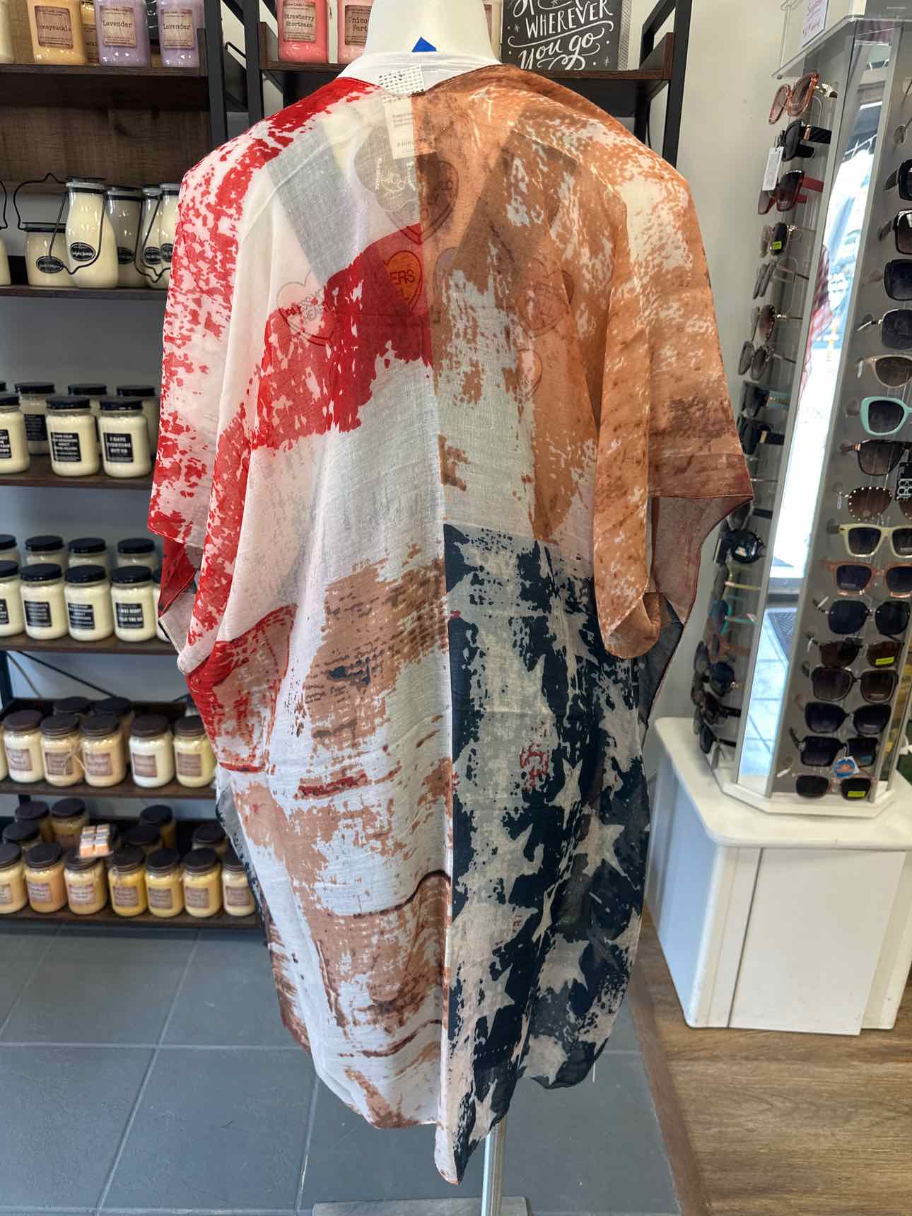 Vintage USA Patriotic Kimono