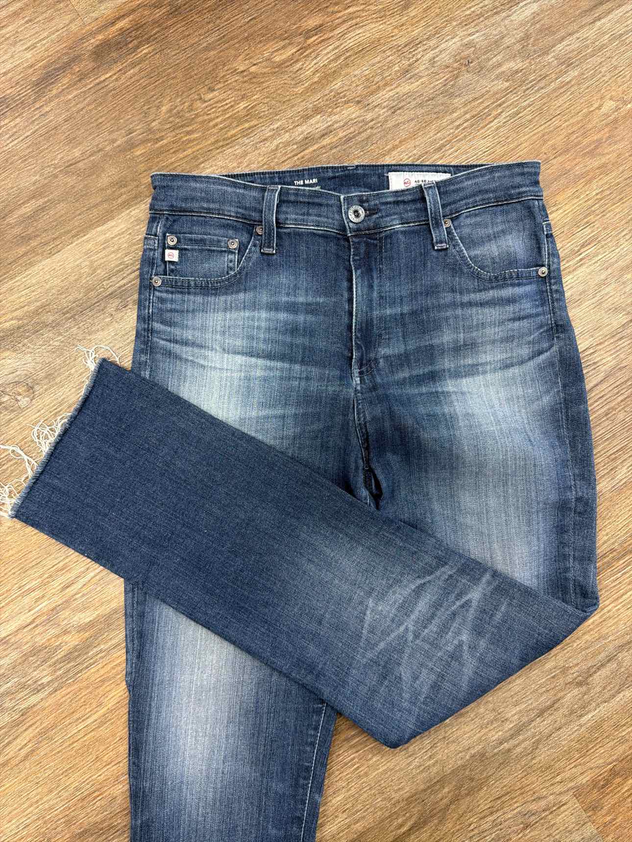 AG Size 30 Ag-Ed The Mari High Rise Straight Leg Denim Jeans