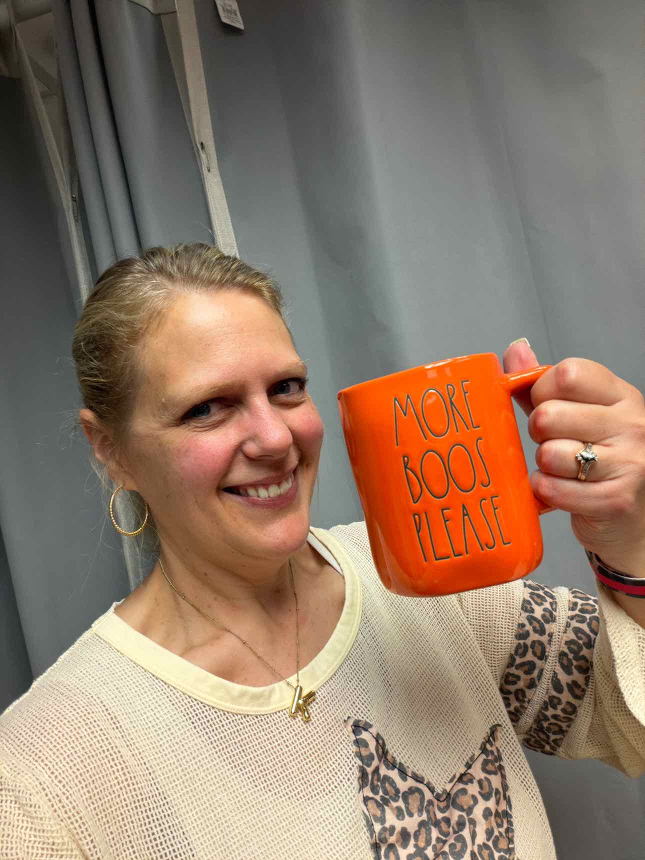 Rae Dunn NEW 'More Boos Please' mug with lid household