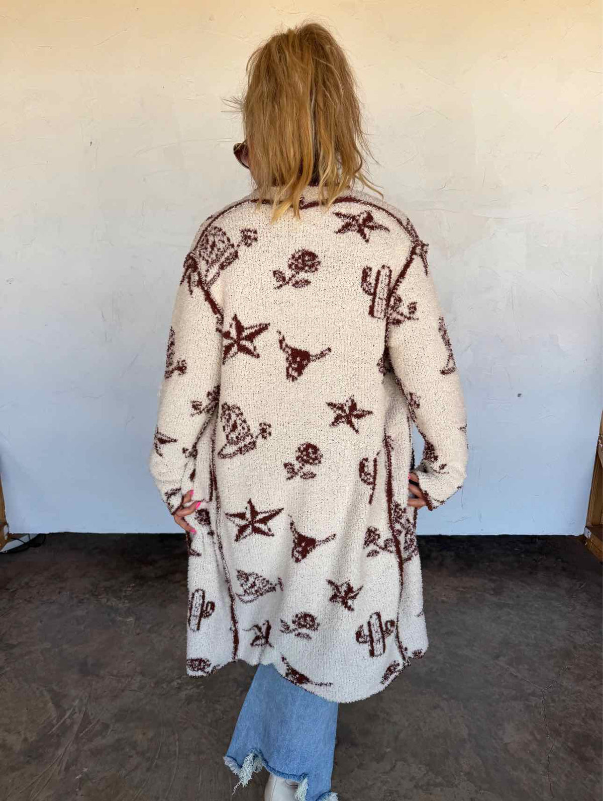 Western Soft Cloud Cardigan with Pockets
