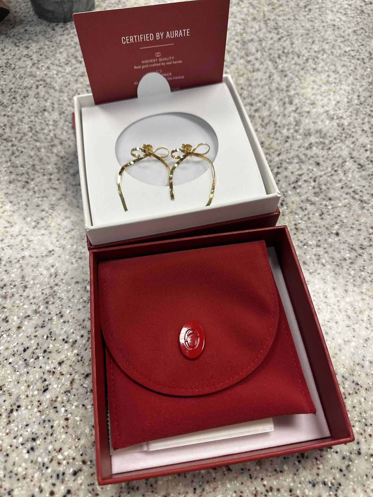 Aurate Size 1.5" GOLD Earrings