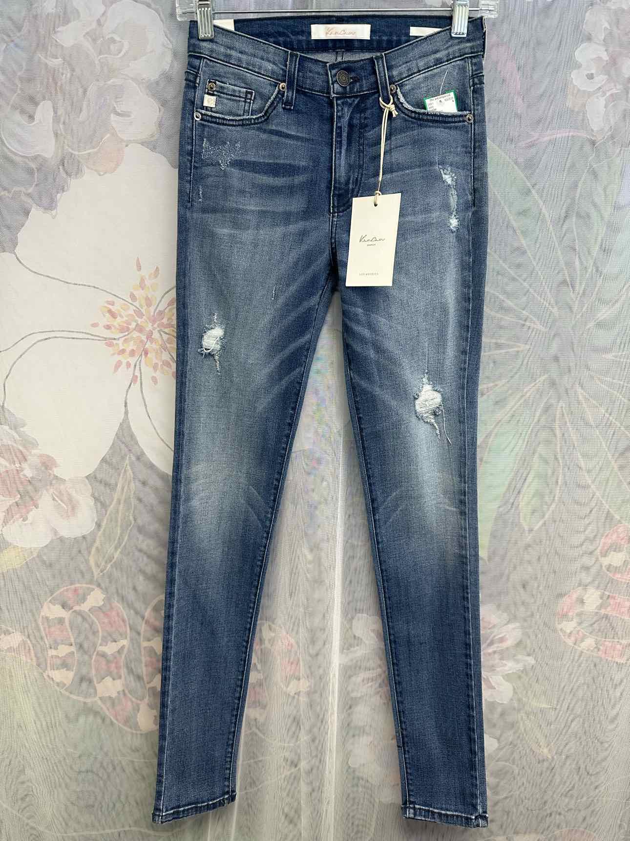 KanCan NEW NWT Premier Distressed Skinny Light Wash Size 25 Denim Jeans