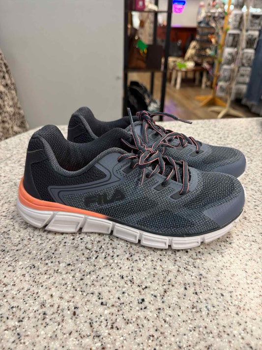 Fila Size 7.5 Exolize Athletic Running Sneakers Gray Orange Sneakers