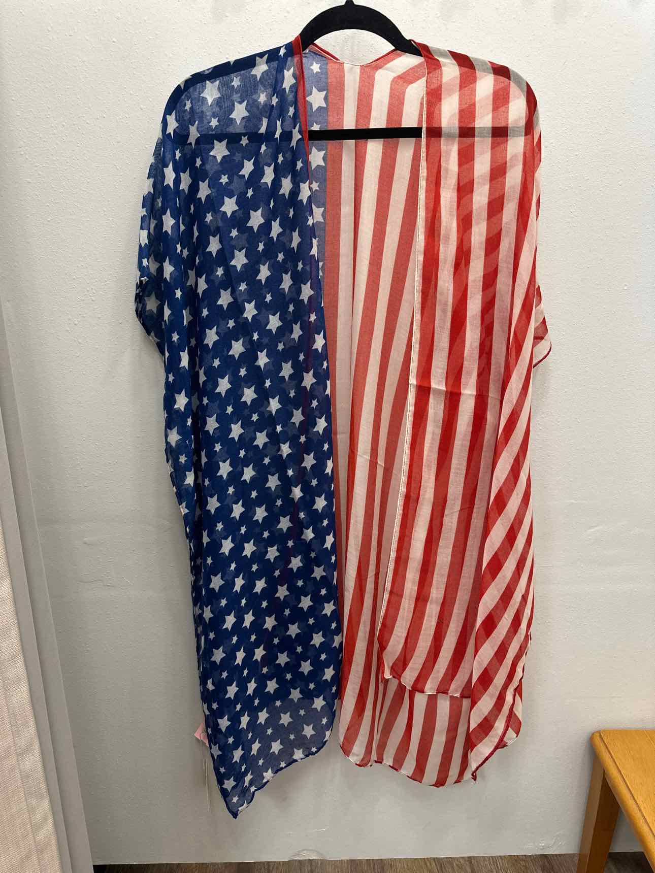 USA Patriotic Scarf Kimono
