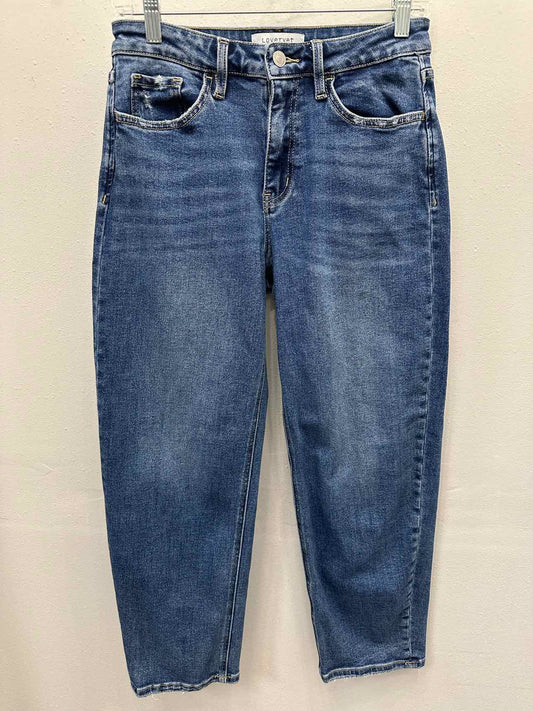 Lovervet Classic Straight Leg Distressed Medium Wash Size 5/27 Denim Jeans