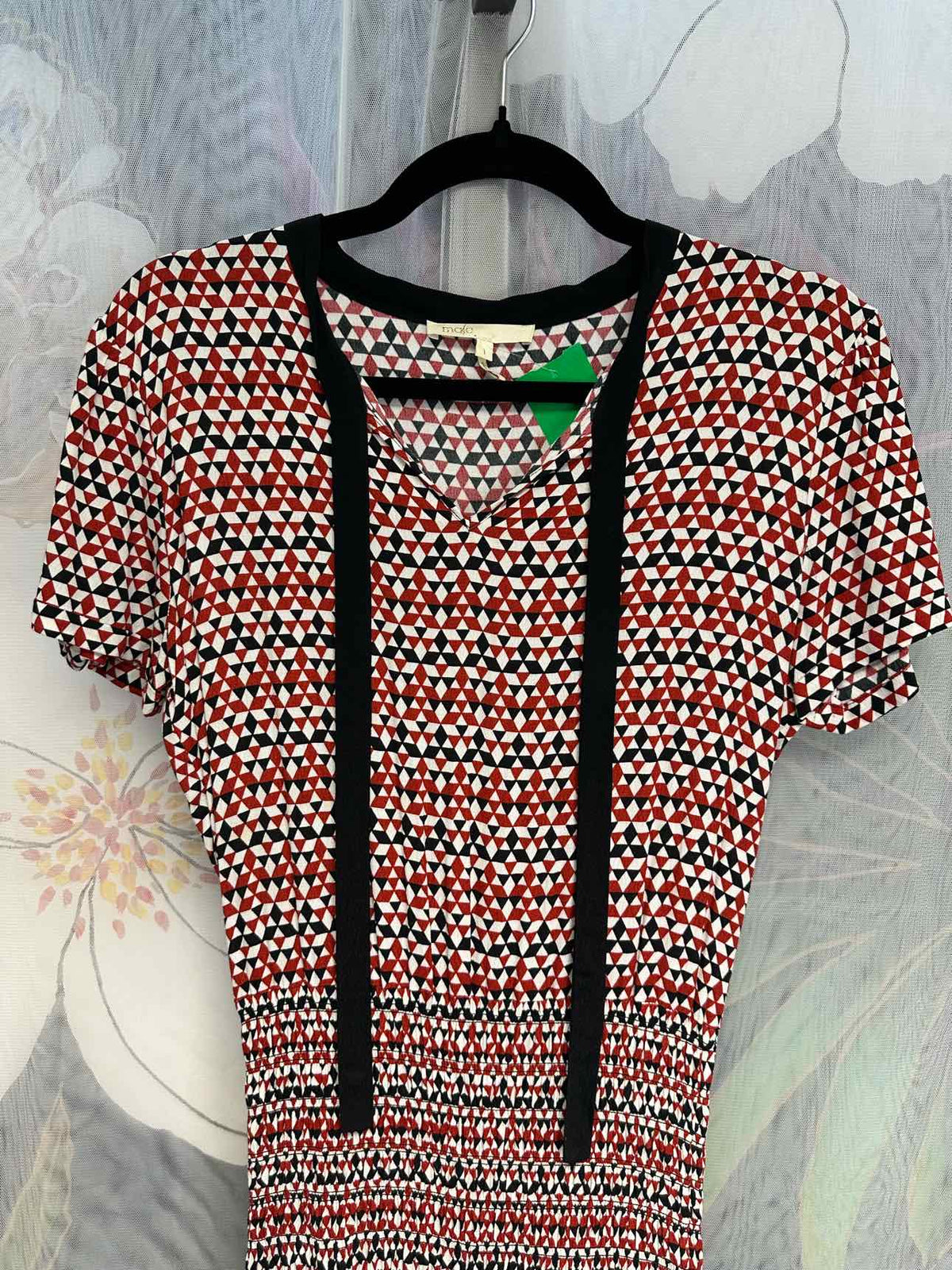 maje Size 1 Red/White Dress