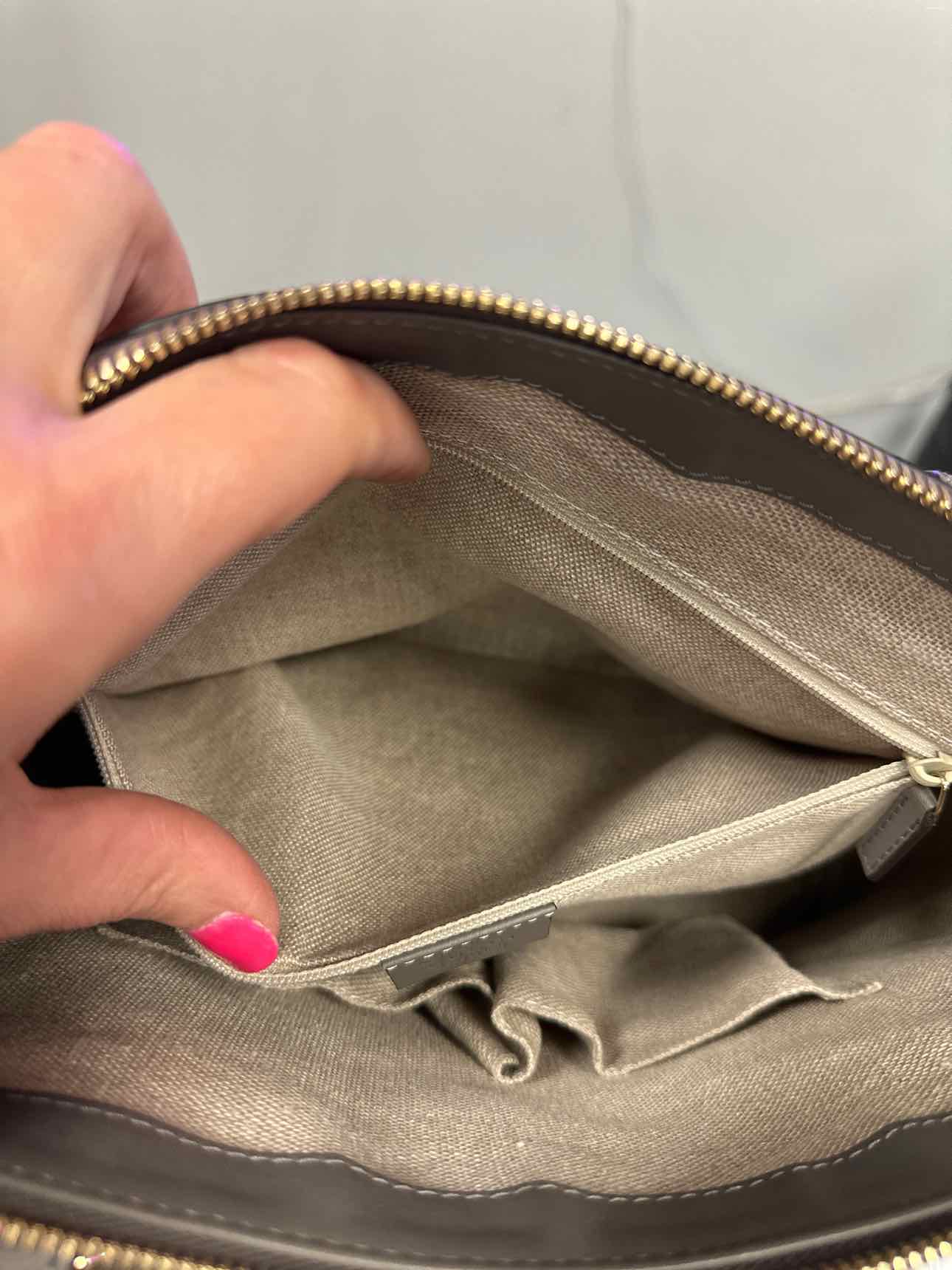 Gucci Size Microguccisima Leather Gray Shoulder Bag Handbags