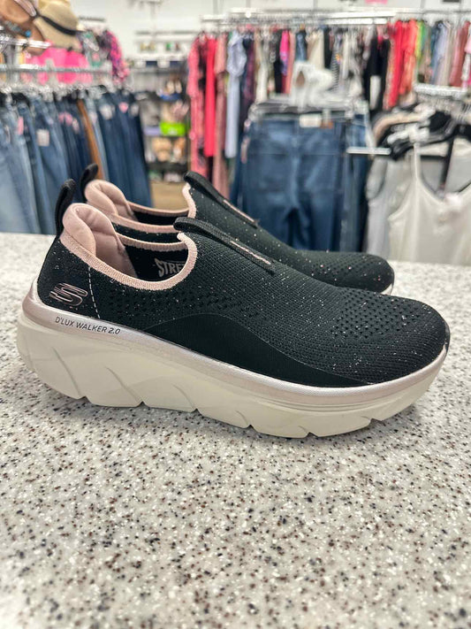 Skechers Size 6 1/2 Black/Pink Shoes