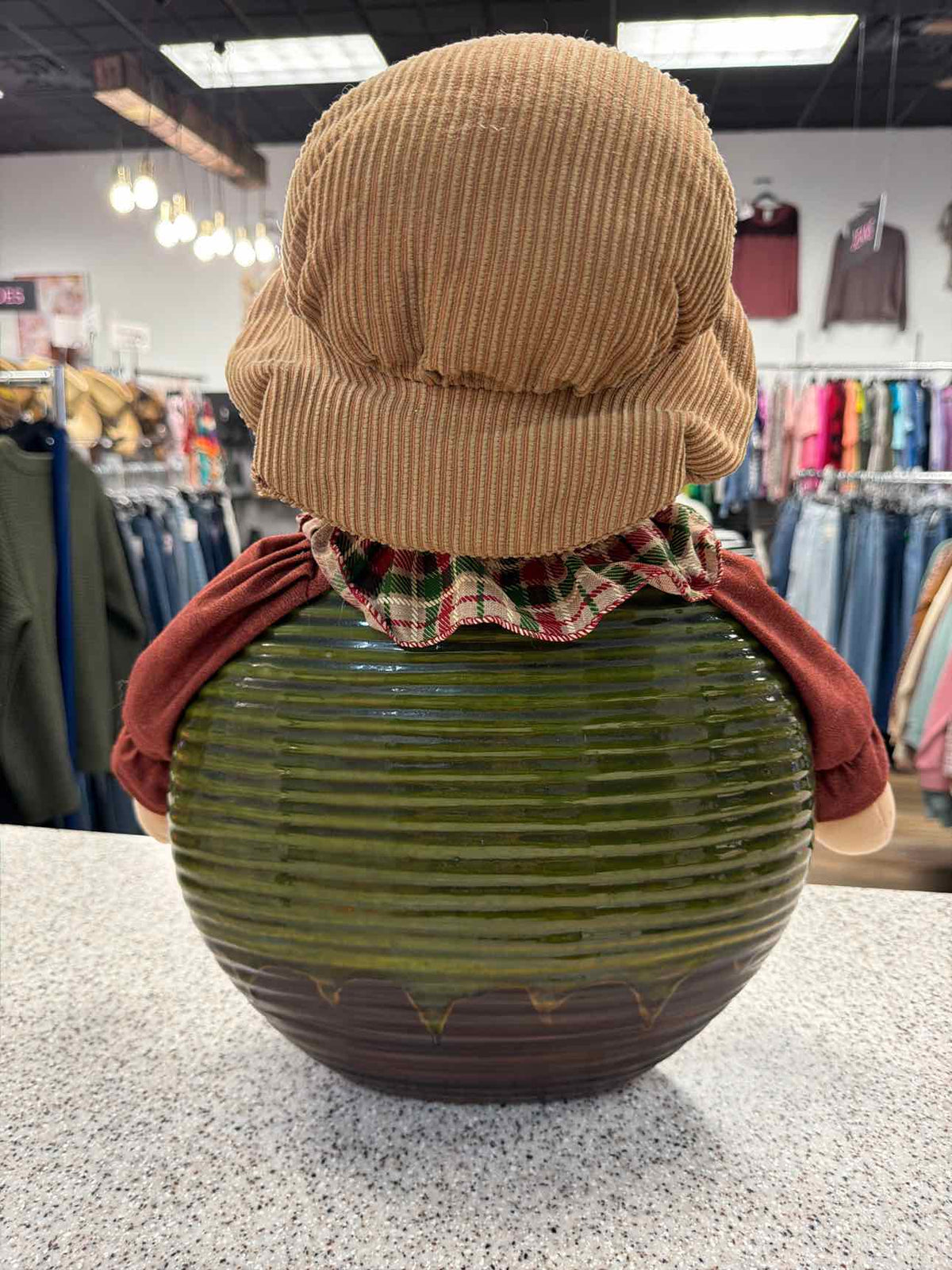 Fall Harvest Scarecrow Ceramic Base Decoration Household