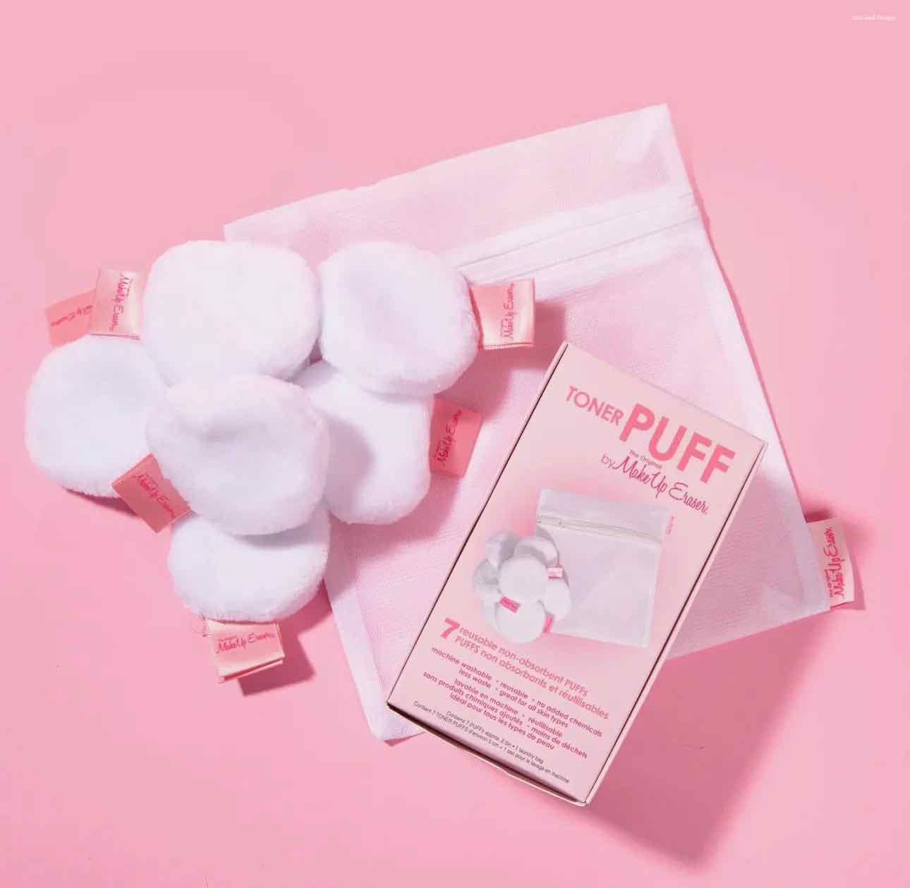 The Original Make Up Eraser Reusable Toner Puffs 7 Day Set