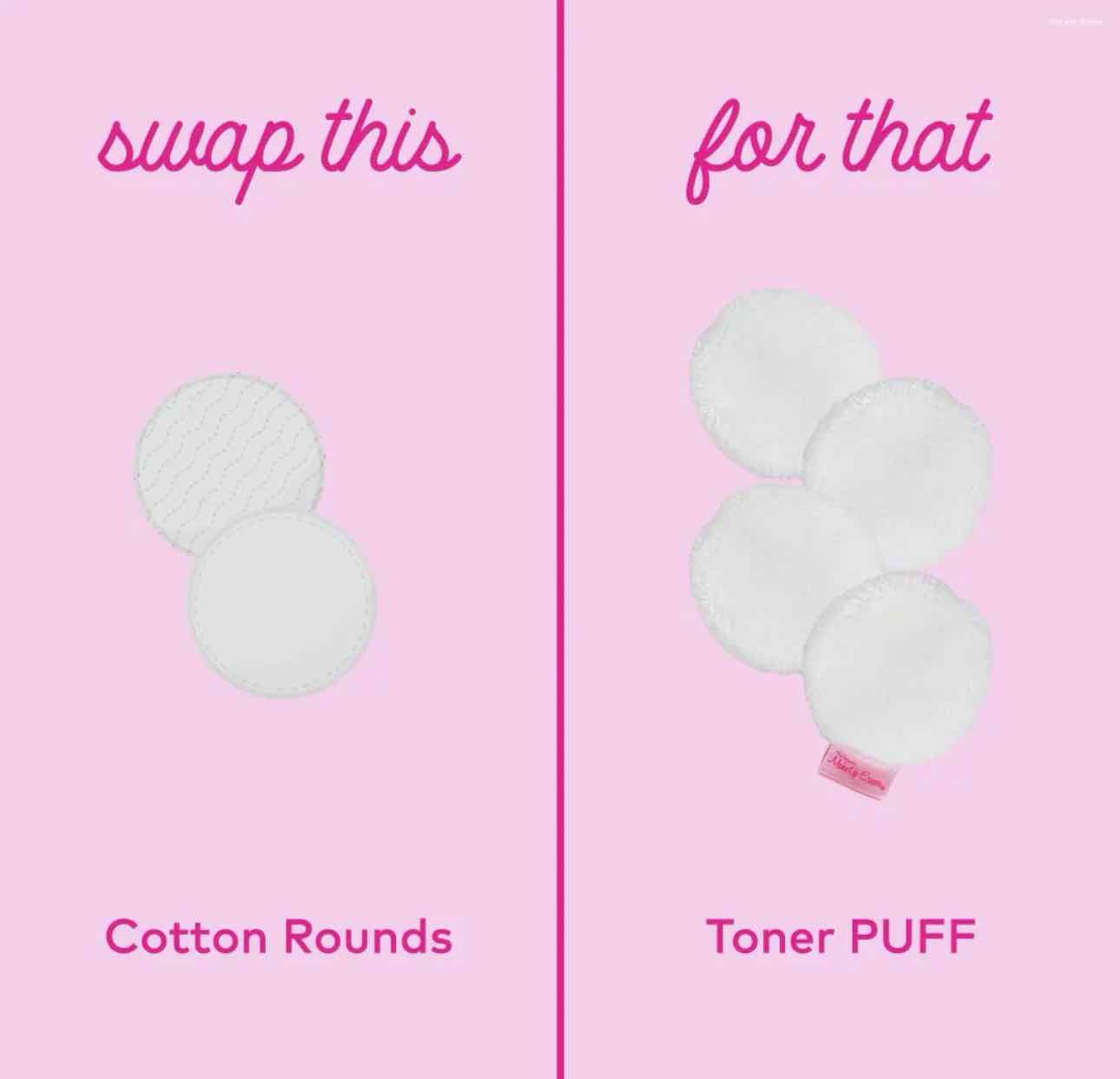 The Original Make Up Eraser Reusable Toner Puffs 7 Day Set