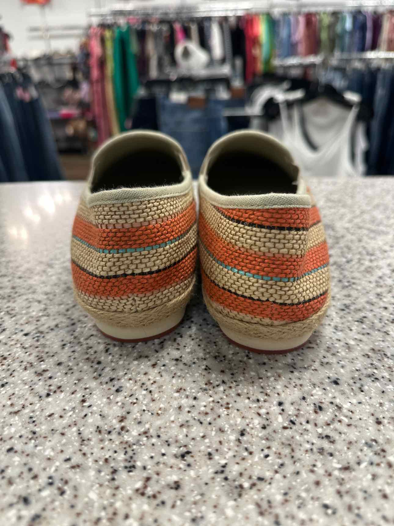 RuffHewn Size 7 1/2 Orange/Tan Shoes
