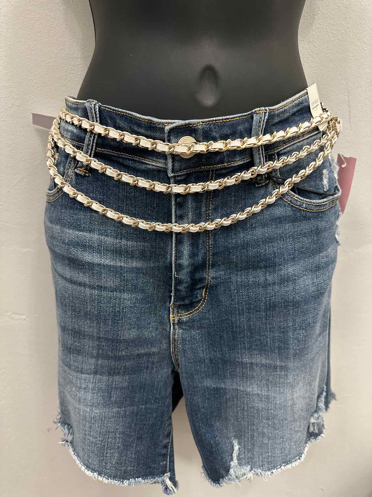 WHBM Size M/L White/Gold Belt
