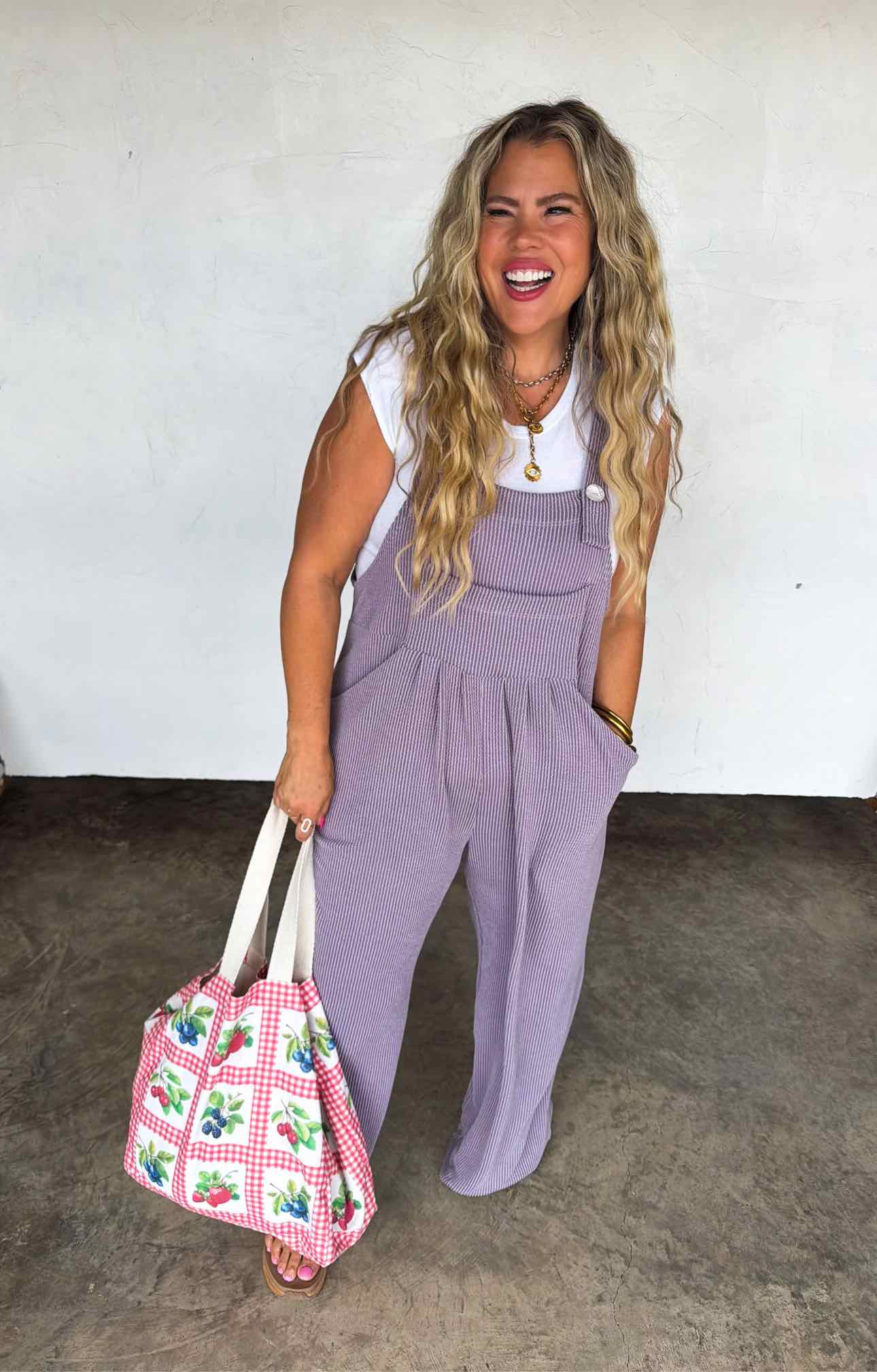 Blakeley Karli Boho Ribbed Overalls