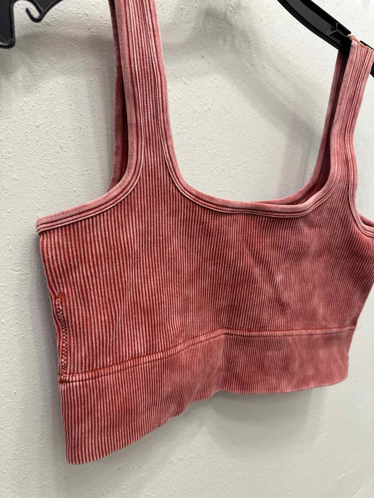 Zenana Size L/XL Redish-Brown Crop Top