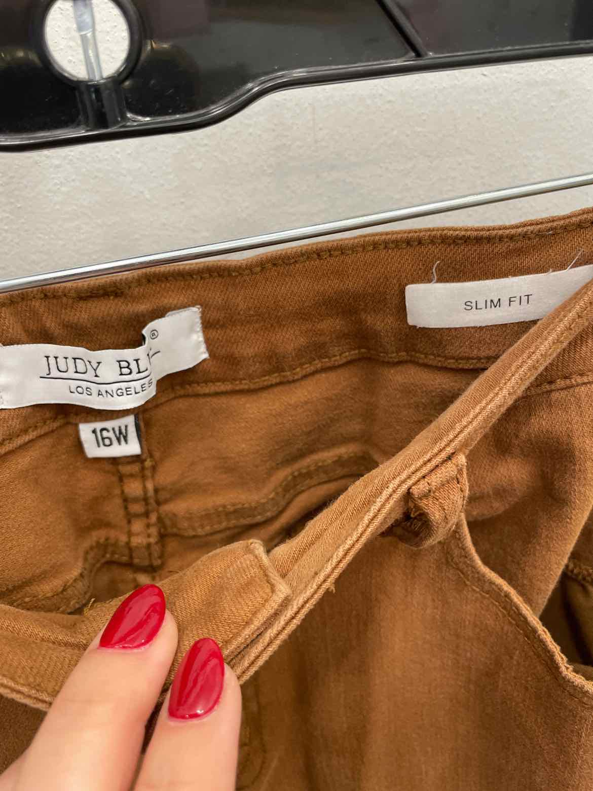 Judy Blue Size 16W High Waist Slim Fit Caramel Denim Jeans