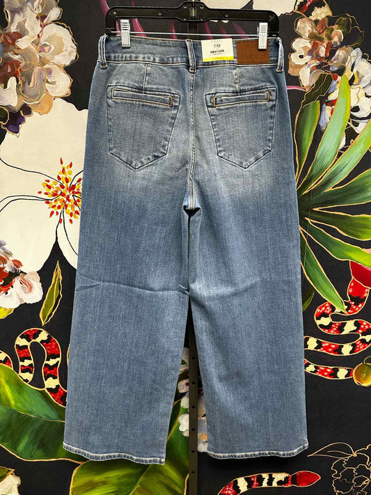 Judy Blue Jeans SHORT INSEAM, High Waist Column with Trouser Styling