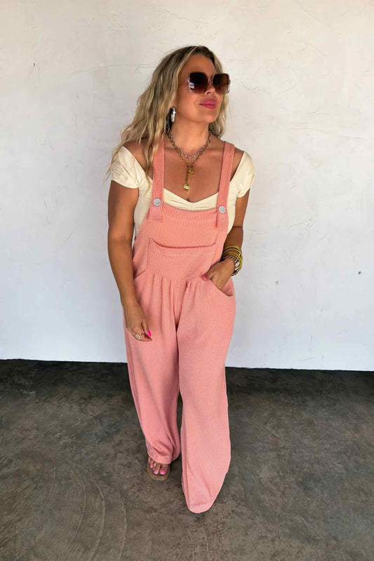 Blakeley Karli Boho Ribbed Overalls