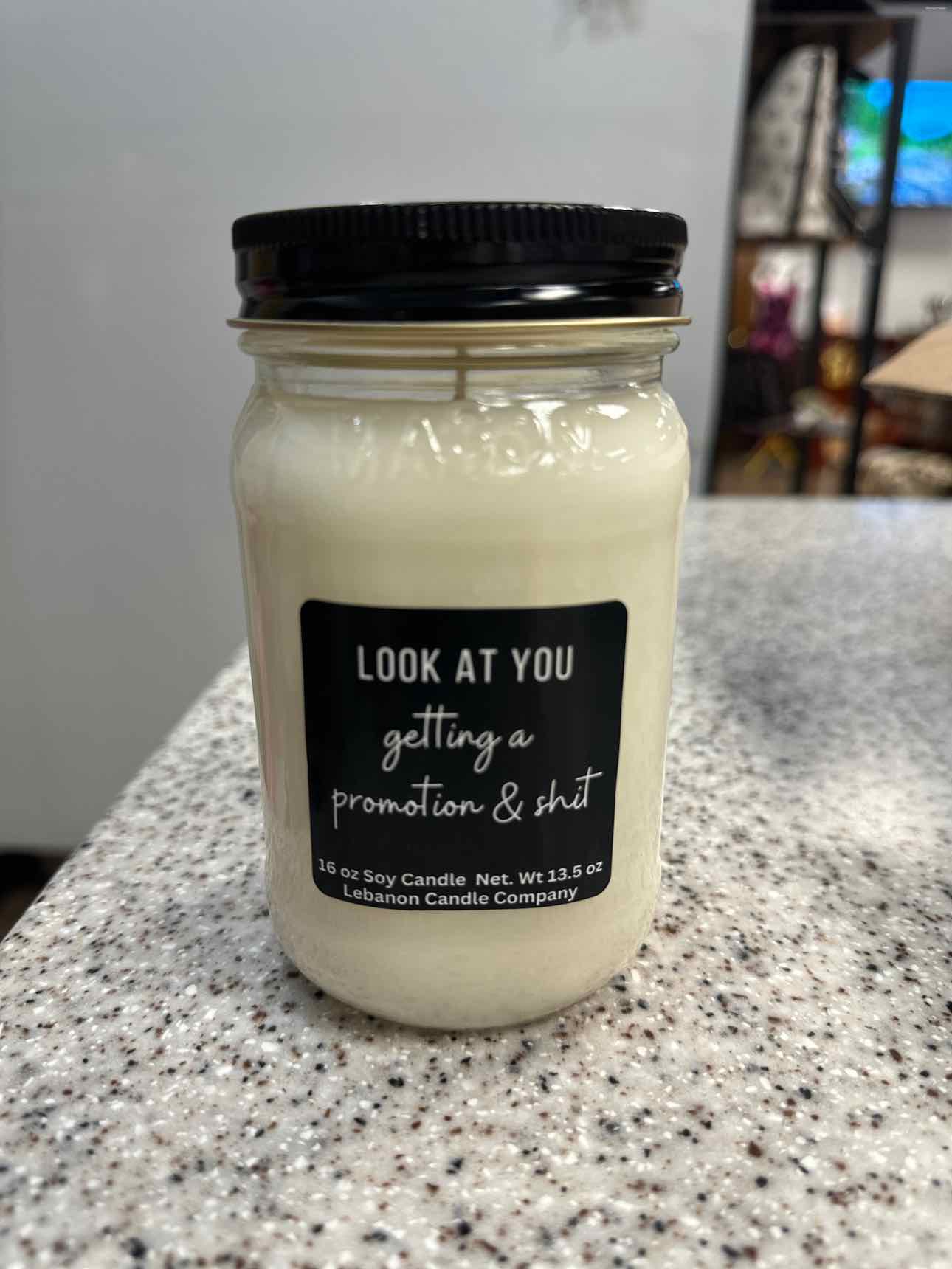 Lebanon Candle Co Size 13.5 oz 100% Soy Mason Jar Candle