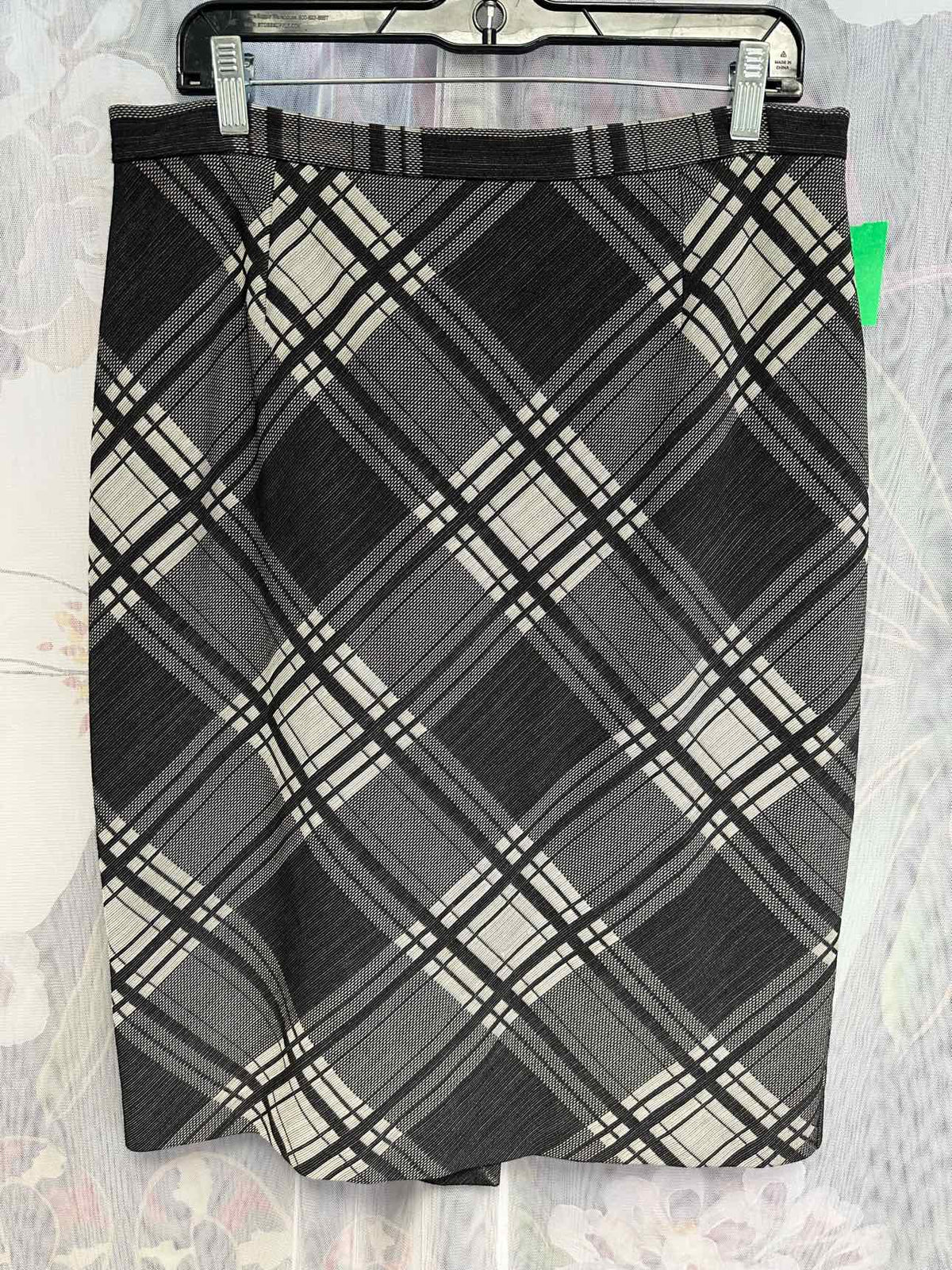 Max Mara Size 46 Grey/Black Skirt