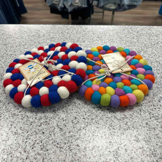 8" Eco Trivet 100% Wool