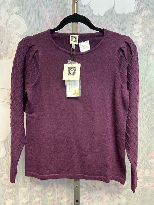 Anne Klein Size xxs Purple Long Sleeve Top NEW