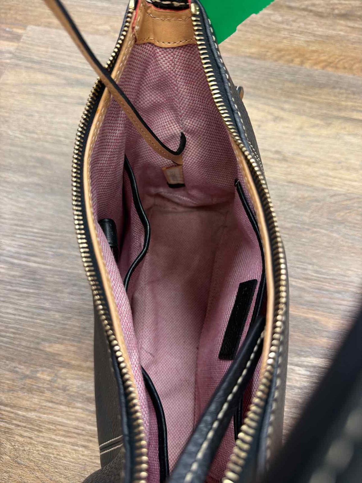 Dooney & Bourke Black Pebbled Leather Shoulder Bag