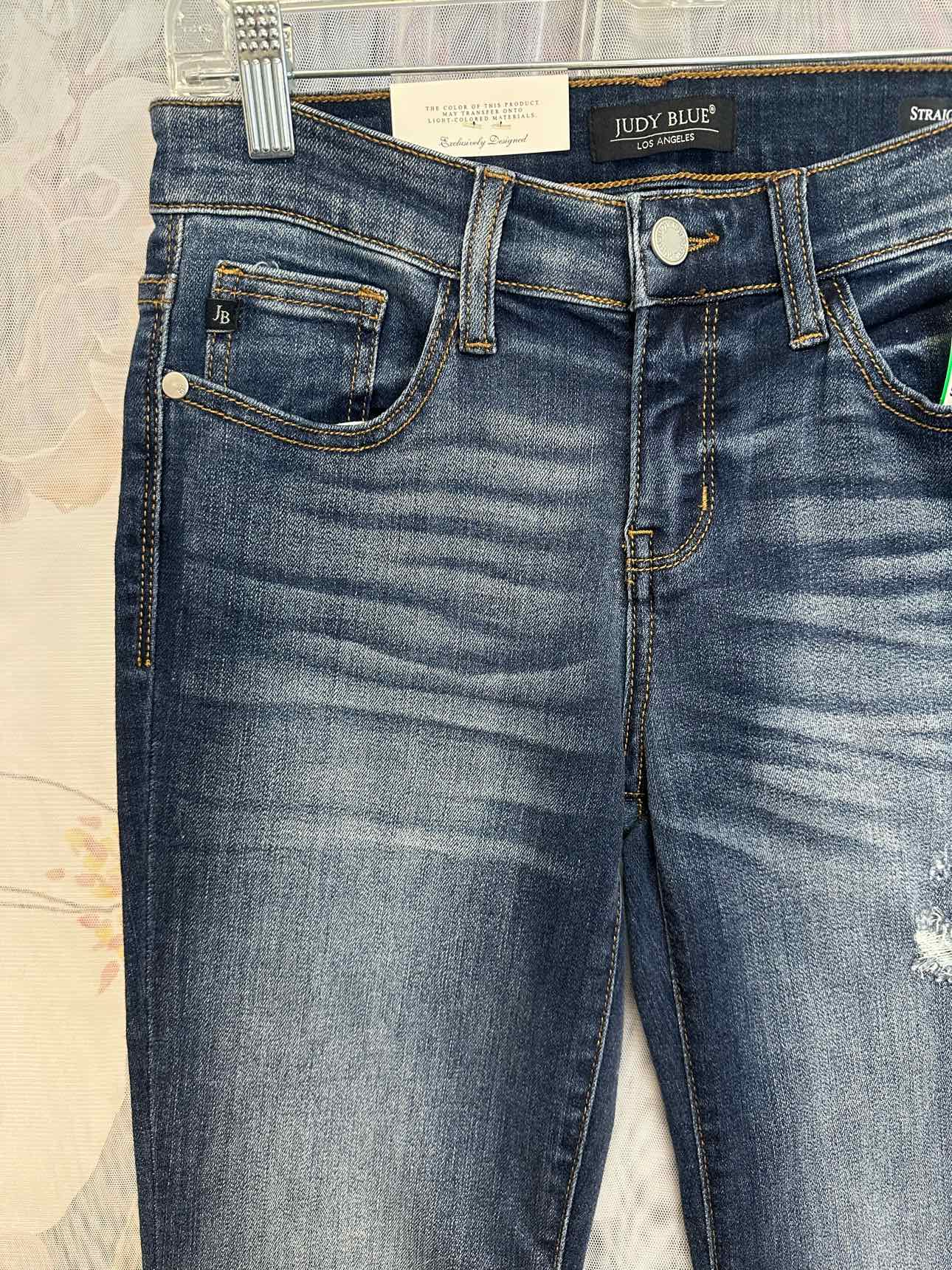 Judy Blue NEW NWT Slight Distress Straight Fit Size 5/27 Denim Jeans