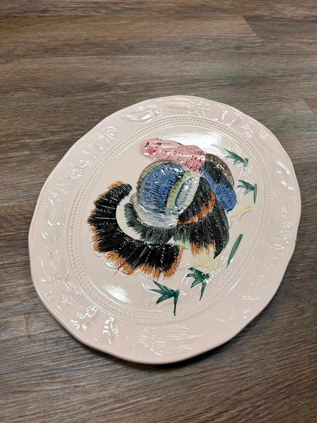 Thanksgiving Turkey Ceramic Oval Serving Dish Home Decor
