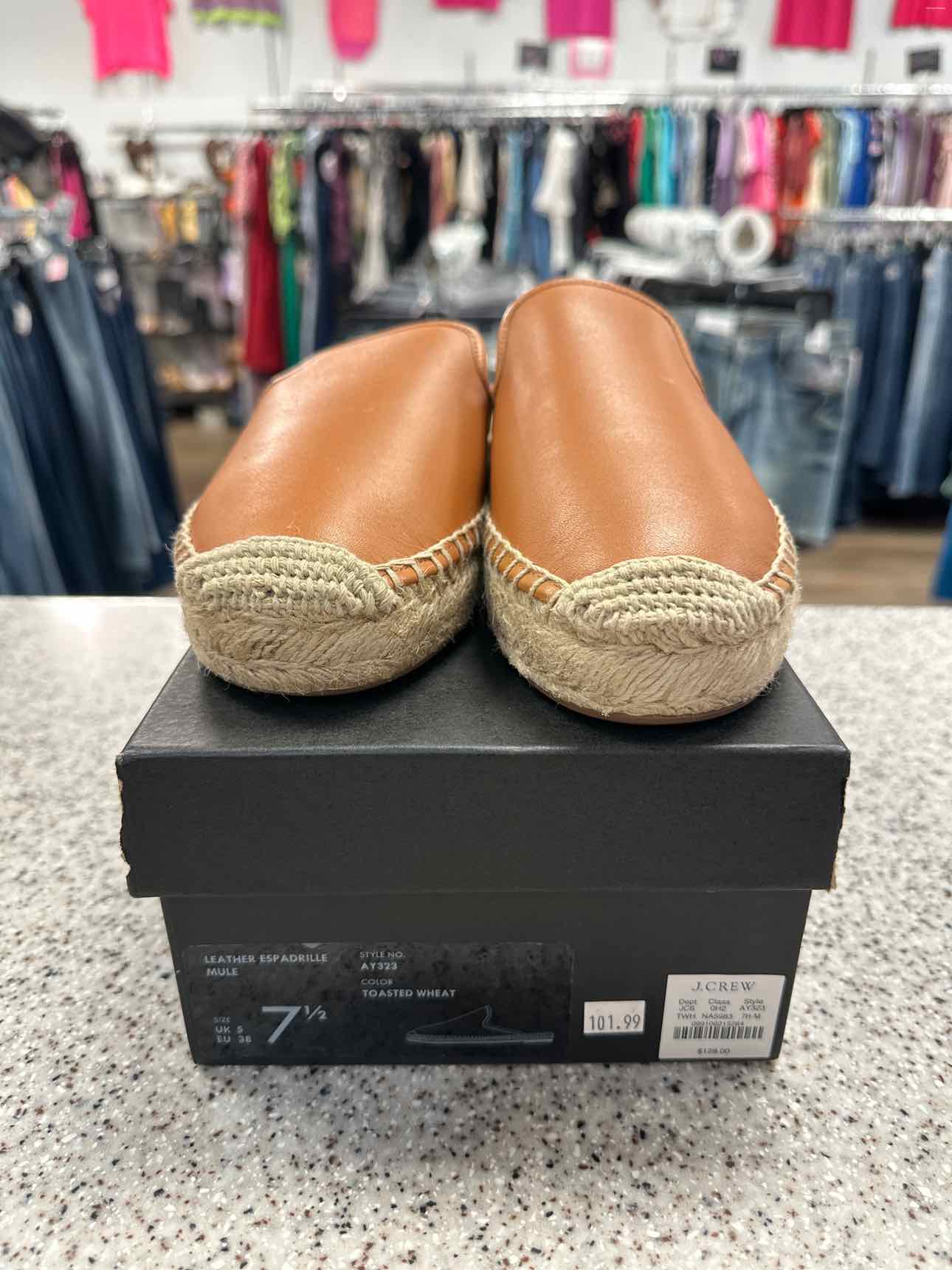 J. Crew Size 7 1/2 Toasted Wheat Shoes