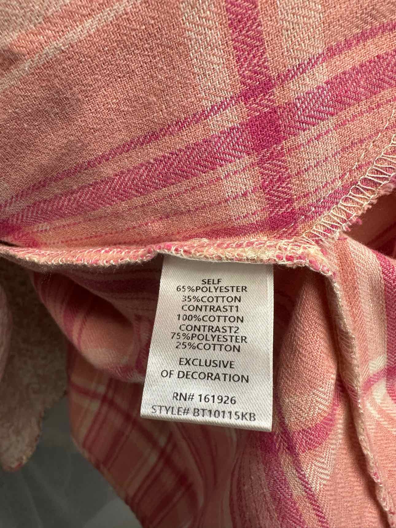 Blue Velvet Size Large Cream/Pink sweat shirt