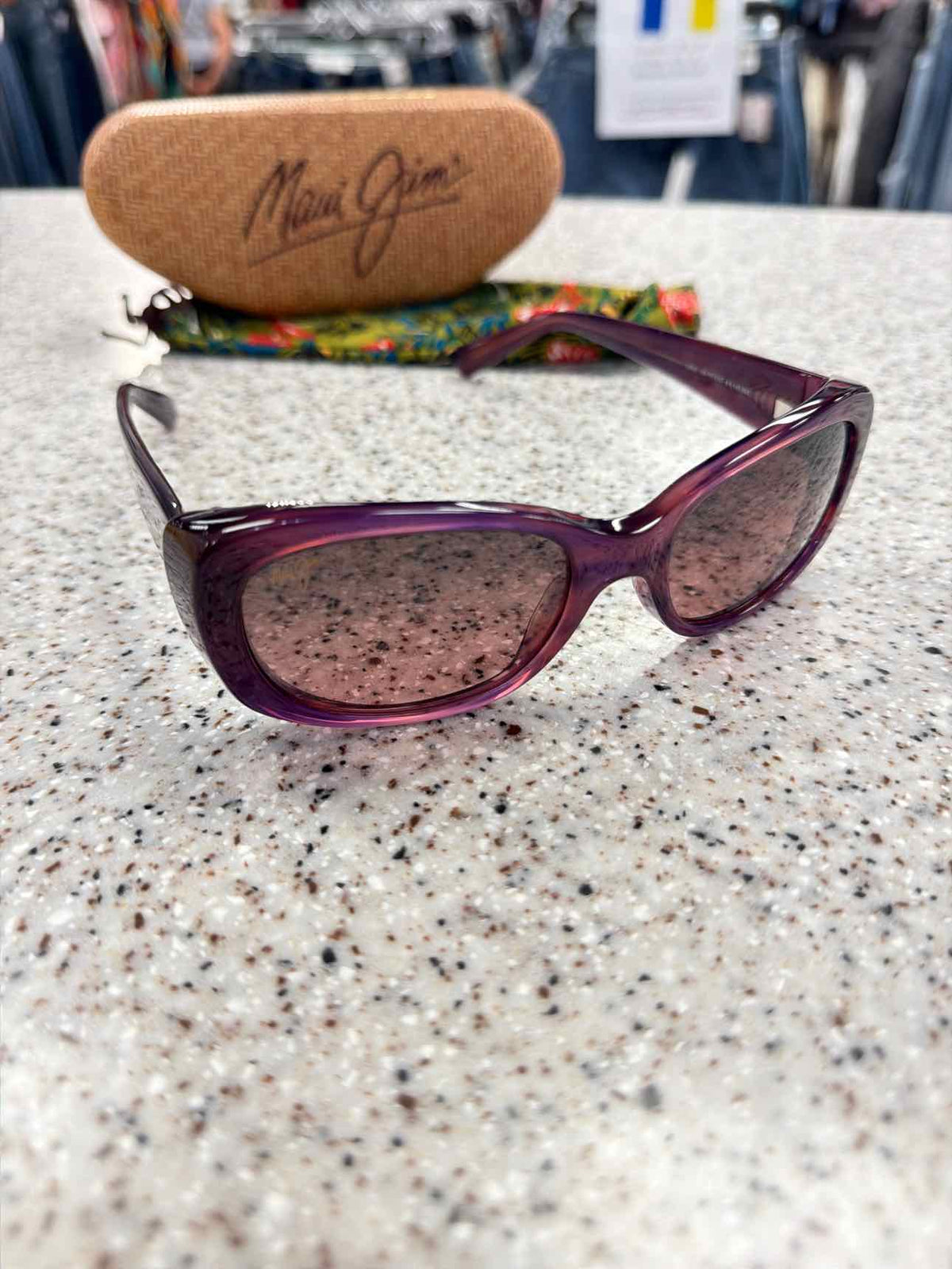 Maui Jim Woman's Purple Lilikoi MJ258 28A L140 Sunglasses with Case