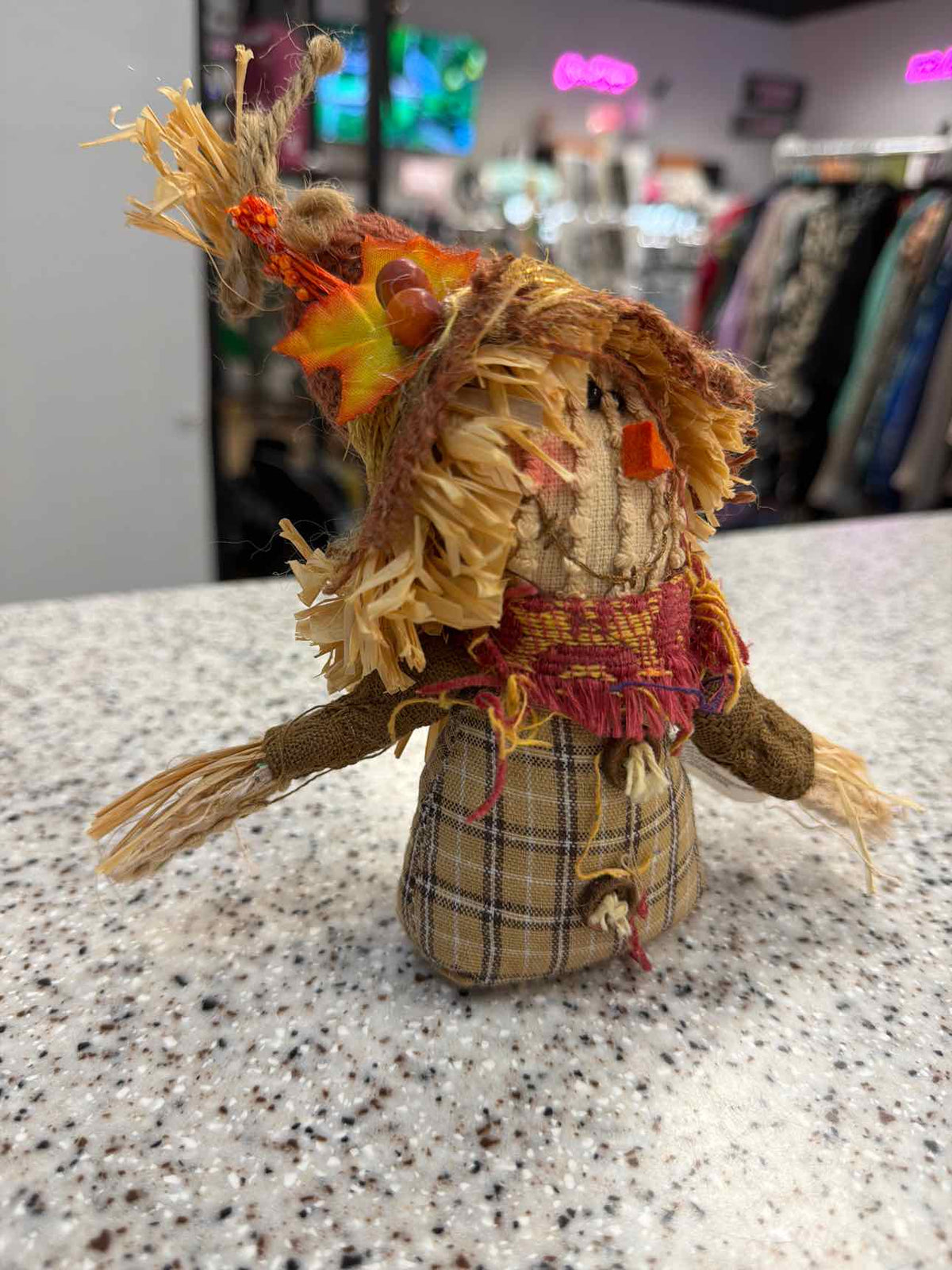 Fall Stuffed Chenille 8" Scarecrow Home Decor