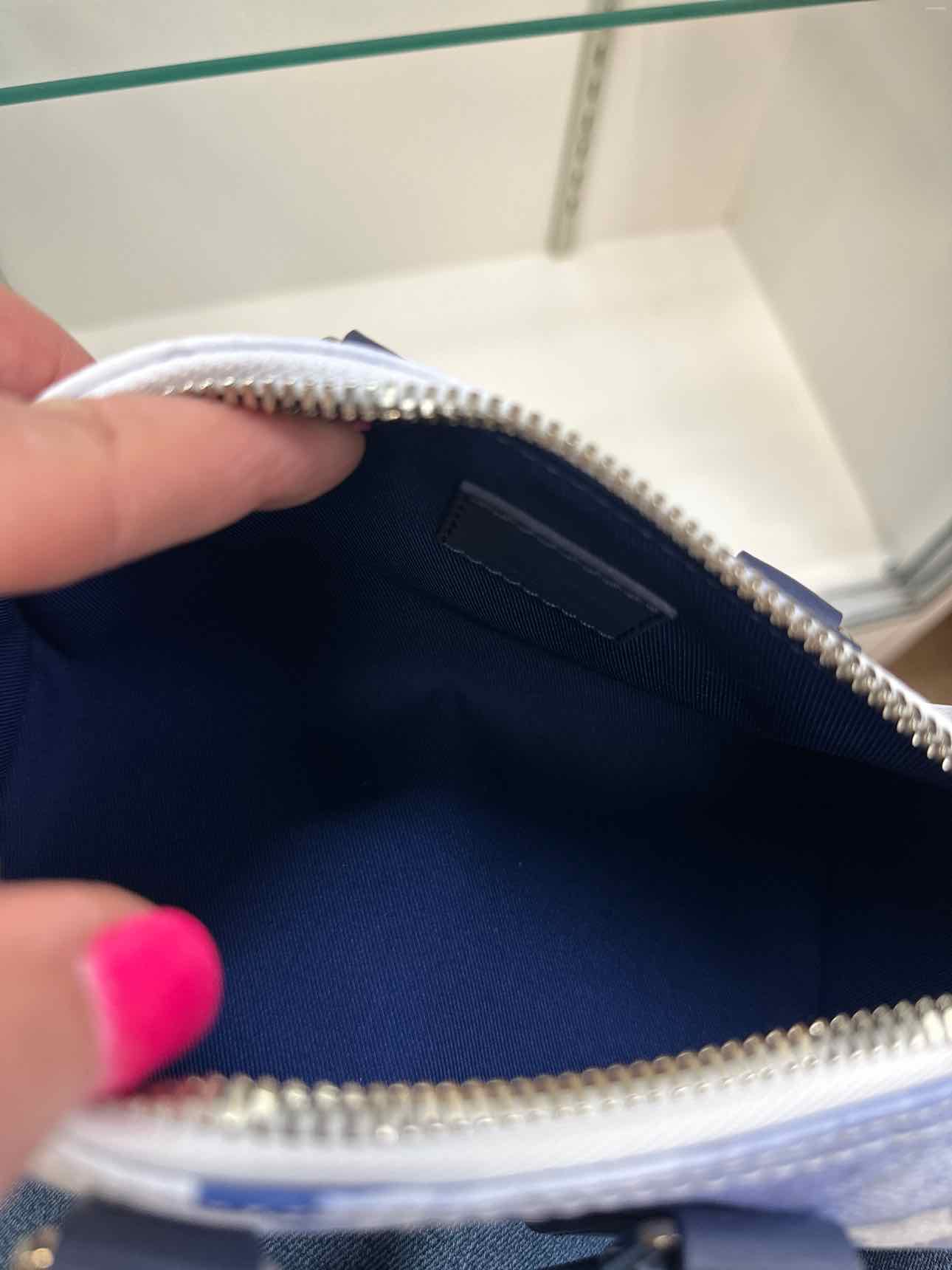 Louis Vuitton Blue Watercolor Mini XS Keepall Bandouliere Handbag with Strap